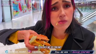 Risky Blowjob in Fitting Room for Big Mac xxx